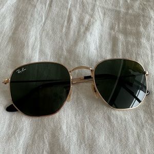 Rayban Flat Hexagon Sunglasses